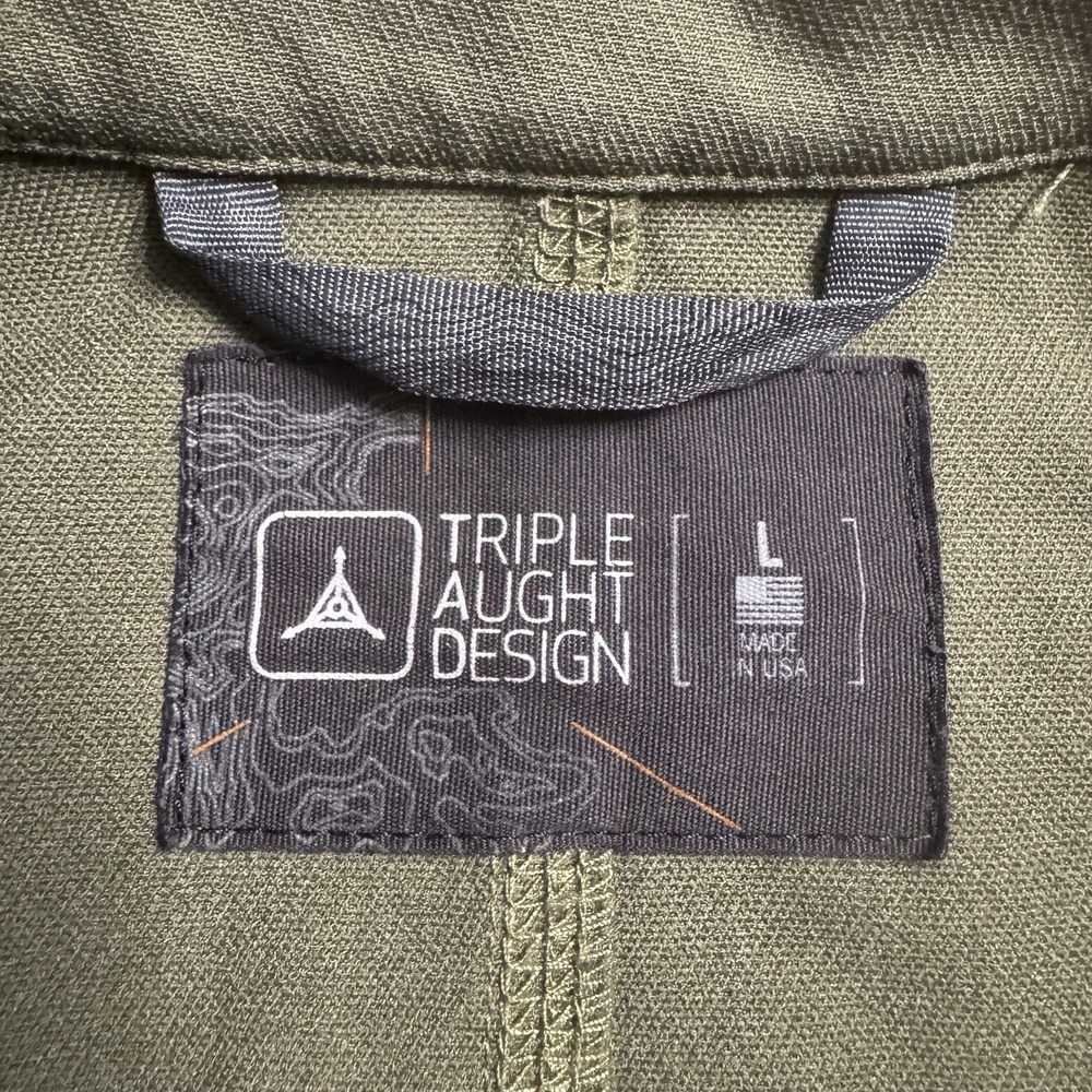 TAD Triple Aught Design Jacket Mens Large Green Utility Pockets *logo - Picture 2 of 13
